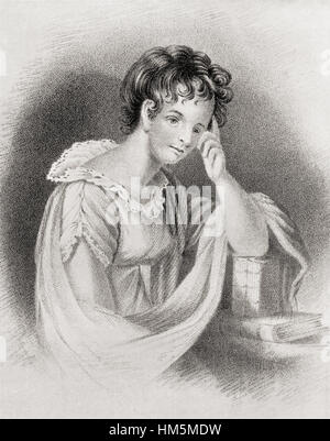 Maria Edgeworth, 1768 – 1849.   Anglo-Irischer Schriftsteller der Literatur für Erwachsene und Kinder. Stockfoto