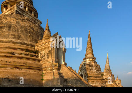 Stupas des Wat Si Sanphet, Ayutthaya, Thailand Stockfoto