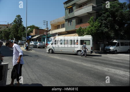 Die syrischen Flüchtlinge in der Türkei. -17/08/2011 - Türkei - van, die Flüchtlinge aus Altinozus Lager bringt. Aus dem Lager auf dem Dorfmarkt.   -Chris Huby / Le Pictorium Stockfoto