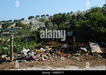 Die syrischen Flüchtlinge in der Türkei. -17/08/2011 - Türkei / Guvecci - Guvecci Dorf - Chris Huby / Le Pictorium Stockfoto