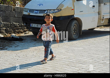 Die syrischen Flüchtlinge in der Türkei. -17/08/2011 - Türkei / Guvecci - Guvecci Dorf - Chris Huby / Le Pictorium Stockfoto