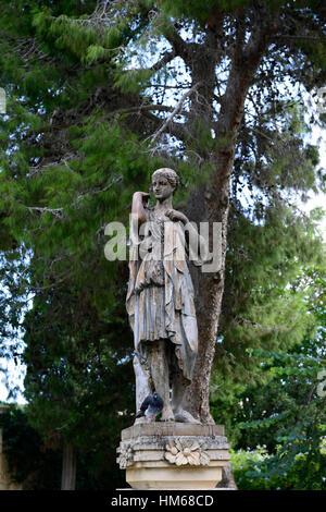 Roman romanische Statue San Anton Gärten Presidential Palace Attard Malta öffentlichen RM Gartenwelt Stockfoto