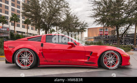 Maßgeschneiderte Chevrolet Corvette bei SEMA. Stockfoto