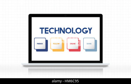 Social Media Box Tasten-Konzept Stockfoto