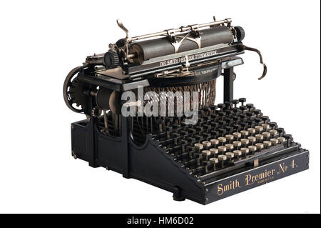 American Typewriter Smith Premier, Industrie Museum Lauf Lauf ein der Pegnitz, Middle Franconia, Bayern, Deutschland Stockfoto