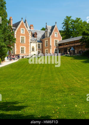 Château du Clos Lucé, Amboise, Indre-et-Loire, Loire-Tal, Leonardo da Vinci Museum, Centre, Frankreich Stockfoto