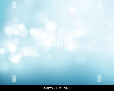 Abstrakt blau runden Bokeh Hintergrund. Vektor-illustration Stock Vektor