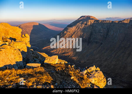 Buchaille Etive Mor aus Buchaille Etive Beag, Glencoe, Schottland Stockfoto