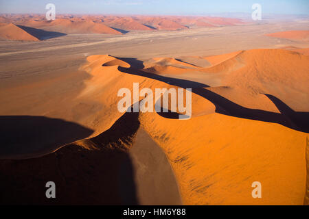 Sanddünen, White Clay Pan, die Salzpfanne, Deadvlei, Sossusvlei, Namib Wüste, Namib-Naukluft-Pk, Namibia, von Monika Hrdinova/Dembinsky Foto Assoc Stockfoto