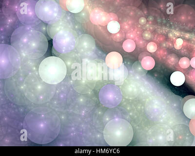 Chaos Bubbles - abstrakt Digital erzeugte Bild Stockfoto