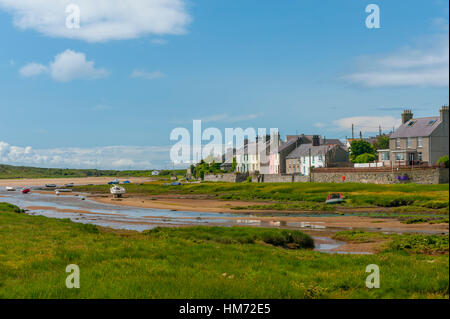 Der Fluss bei Aberffraw auf anglesey Stockfoto