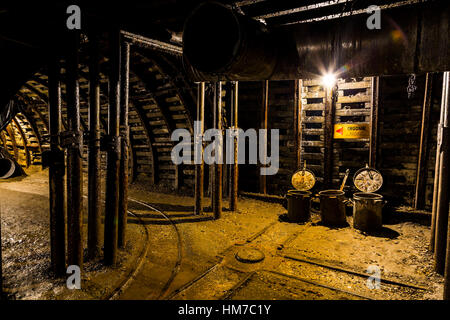 Nowa Ruda Kopalnia Nowa Ruda, Neurode, Carbon, Carbon-Mine, mine, mine senken Sie Schlesien, Mine Nowa Ruda, Niederschlesien, Gebäude, Reisen, Tourismus-Niederschlesien, Reiseziel, historische Stadtzentrum, Altstadt, Altstadt, Altstadt, Reiseziele, Außenansicht, Altstadt, Attraktion, Attraktionen, außerhalb Stockfoto