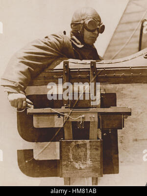 Antenne Photograpic Kamera WW1 wird aus dem Cockpit einer Ebene verwendet Stockfoto