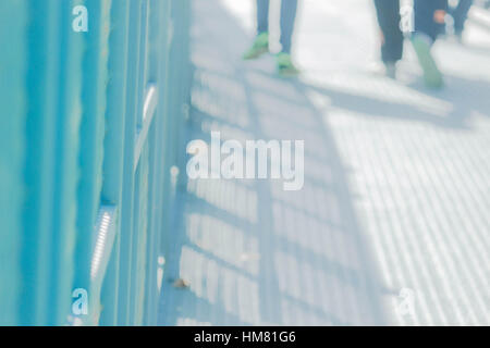 Mesh-Zaun starke Sicherheit vor stürzen zu schützen. Stockfoto