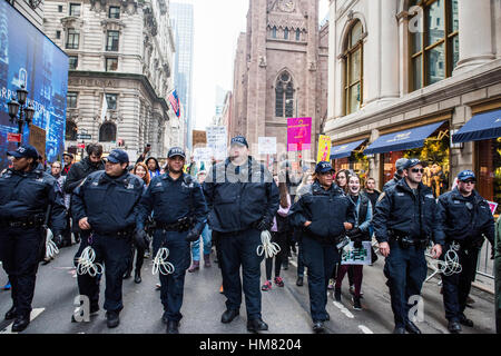 Frauen März NYC, 21. Januar 2017. Stockfoto