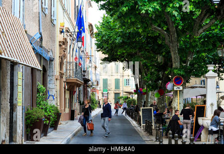 Das Dorf von La Cadiere d ' Azur, in der Cote d ' Azur, Südfrankreich Stockfoto