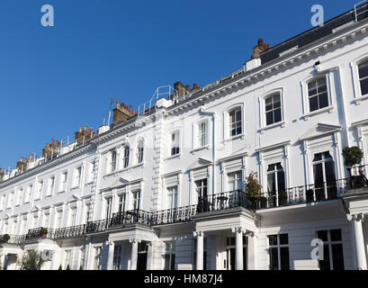 Georgische Stuck Immobilie in London England Stockfoto