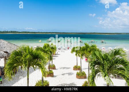 Paradies-Lagune in Jericoacoara, Ceara, Brasilien Stockfoto