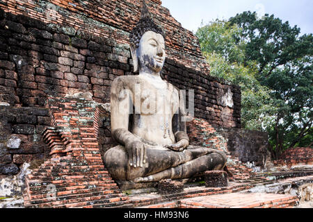 Sitzender Buddha im Sukhothai, Thailand, Südostasien Stockfoto