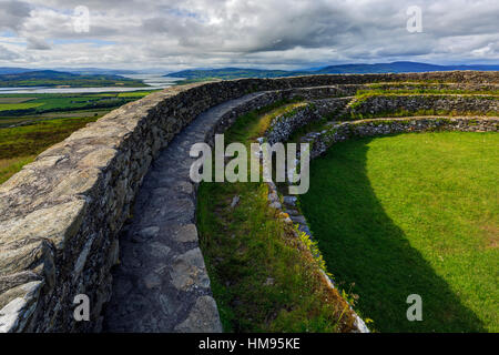 Ein Grianan of Aileach, Inishowen, Ulster County Donegal, Irland Stockfoto