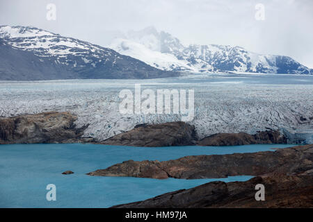 Upsala Gletscher am Lago Argentino, El Calafate, Parque Nacional Los Glaciares, Patagonien, Argentinien, Südamerika Stockfoto