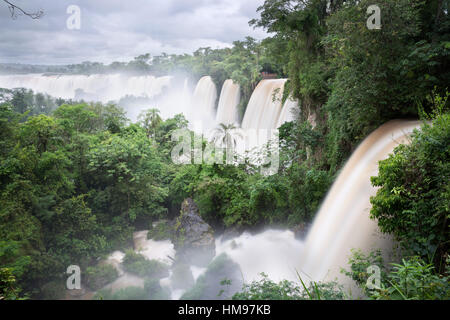 Iguazu Wasserfälle, Iguazu National Park, Provinz Misiones, Nordosten, Argentinien, Südamerika Stockfoto