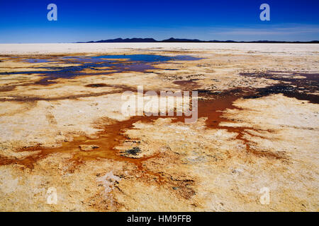 Ojos del Salar, Underground River, Salar de Uyuni, Bolivien Stockfoto