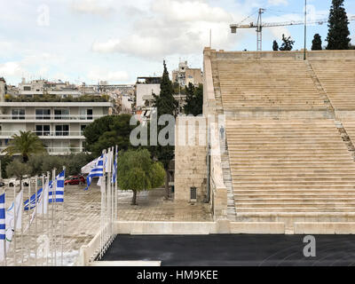 Die Panathenäen-Olympiastadion in Athen, Griechenland Stockfoto