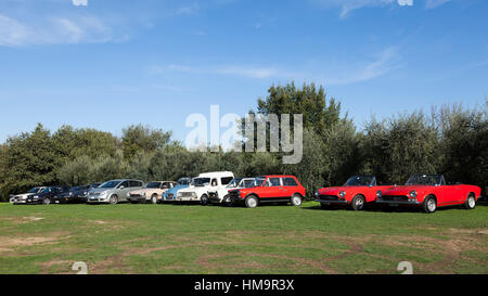 Oldtimer-Rallye multibrand Stockfoto