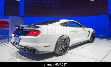 Ford Shelby GT 350 Mustang auf der North American International Auto Show (NAIAS). Stockfoto