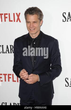 Los Angeles, Kalifornien, USA. 1. Februar 2017. Timothy Olyphant im Ankunftsbereich für SANTA CLARITA Diät Premiere auf NETFLIX, ArcLight Hollywood Cinerama Dome, Los Angeles, USA. 1. Februar 2017. Bildnachweis: Dee Cercone/Everett Collection/Alamy Live-Nachrichten Stockfoto