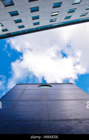 Milton Keynes Gebäude abstrakt. Milton Keynes, Buckinghamshire, England Stockfoto