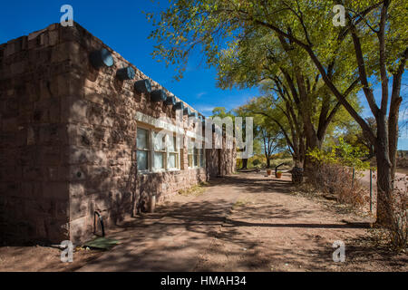 National Park Service Visitor Center am Hubbell Trading Post National Historic Site innerhalb der Navajo Nation, Arizona, USA Stockfoto