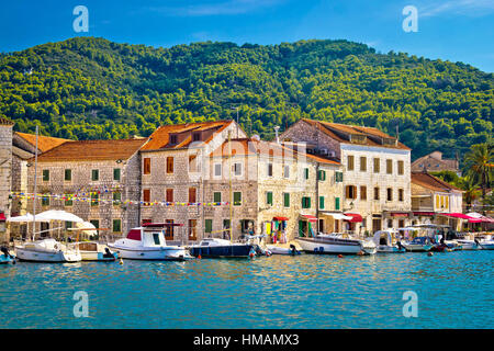 Stari Grad Blick, Insel Hvar, Kroatien Stockfoto