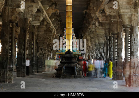 Ekambareswarar Tempels in kanchipuram. siva Tempel in 1509 Jahren gebaut. Tamil Nadu, Indien Stockfoto