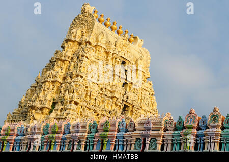 Ekambareswarar-Tempel in Kanchipuram. Siva Tempel im Jahre 1509 erbaut. Tamil Nadu, Indien Stockfoto