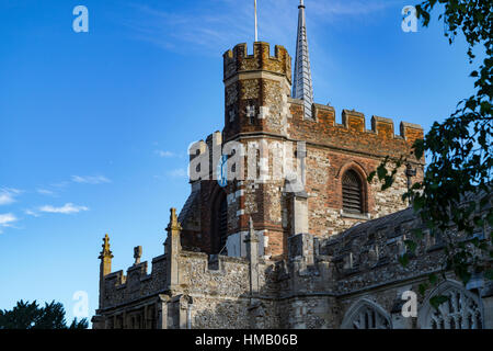 Uhr Turm von St. Marys Church, Hitchin, Hertfordshire Stockfoto