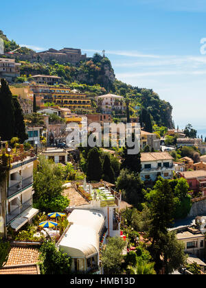 Altstadt, Taormina, Sizilien, Italien Stockfoto