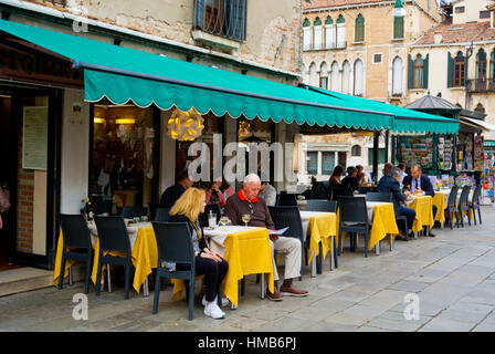 Restaurant Alburchiello, Campo Santa Maria Formosa, San Marco, Venedig, Veneto, Italien Stockfoto