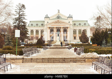 Ansicht des Nationaltheaters in Stadt Iasi, Rumänien Stockfoto