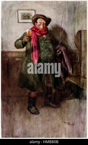 "Tony Weller des wilden Belle" aus "The nachgelassene Papiere des Pickwick-Klubs" von Charles Dickens (1812-1870), Illustration von Frank Reynolds (1876 – 1953). Siehe Beschreibung für mehr Informationen. Stockfoto