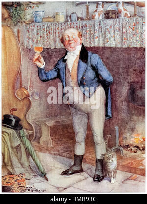 "Herr Pickwick" von "The nachgelassene Papiere des Pickwick-Klubs" von Charles Dickens (1812-1870), Illustration von Frank Reynolds (1876 – 1953). Siehe Beschreibung für mehr Informationen. Stockfoto