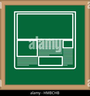 Zeitung Medien Unternehmen Symbol Vektor Illustration Grafik-design Stock Vektor