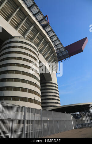 Mailand, MI, Italien - 9. Dezember 2016: Fußballstadion Stadio Meazza genannt, aber allgemein bekannt als San Siro Stockfoto