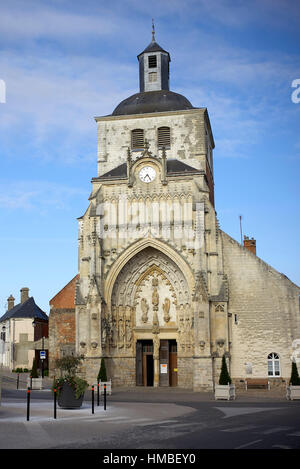 Église abbatiale Saint-Saulve, Montreuil, Pas-de-Calais, Nordfrankreich. Stockfoto