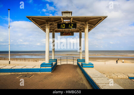 Soulac-sur-Mer (Frankreich) am 2015/03/22: der Strand bei Ebbe Stockfoto