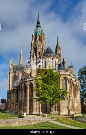 Bayeux (Normandie, Frankreich Nord-West): Bayeux Kathedrale (Cathédrale Notre-Dame de Bayeux) Stockfoto