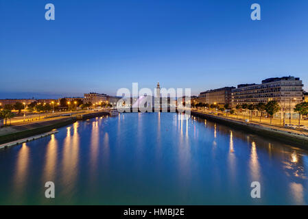 Le Havre (Normandie, Nord-West-Frankreich): Gewerbegebiet Stockfoto