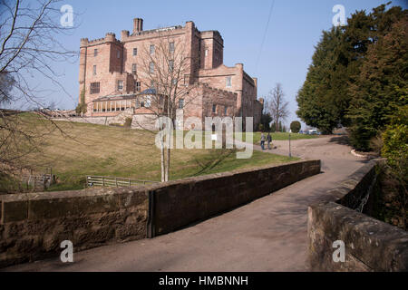 Dalhousie Castle in Dalkeith an sonnigen Tag. Midlothian, Schottland Stockfoto