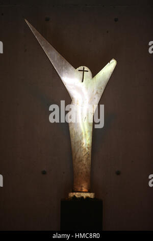 Croix. Monument national de la Résistance. Plateau des Glières. Thorens-Glières. Frankreich. Stockfoto